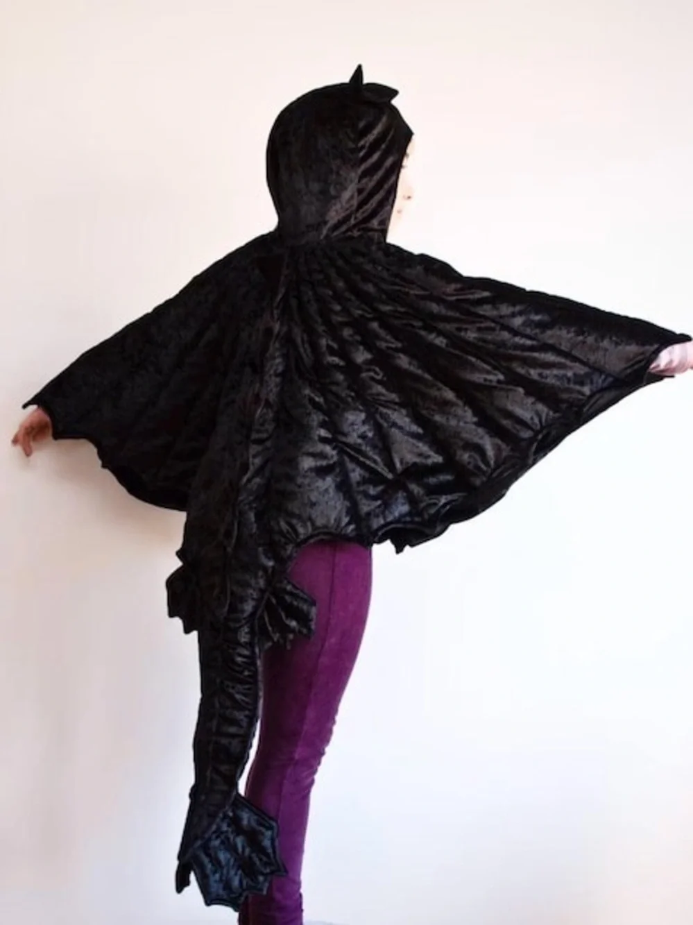Toddler Black Toothless Dragon Cape Playful Costume